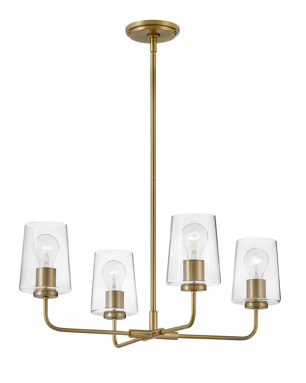 Lark Canada - 83454LCB - LED Chandelier - Kline - Lacquered Brass