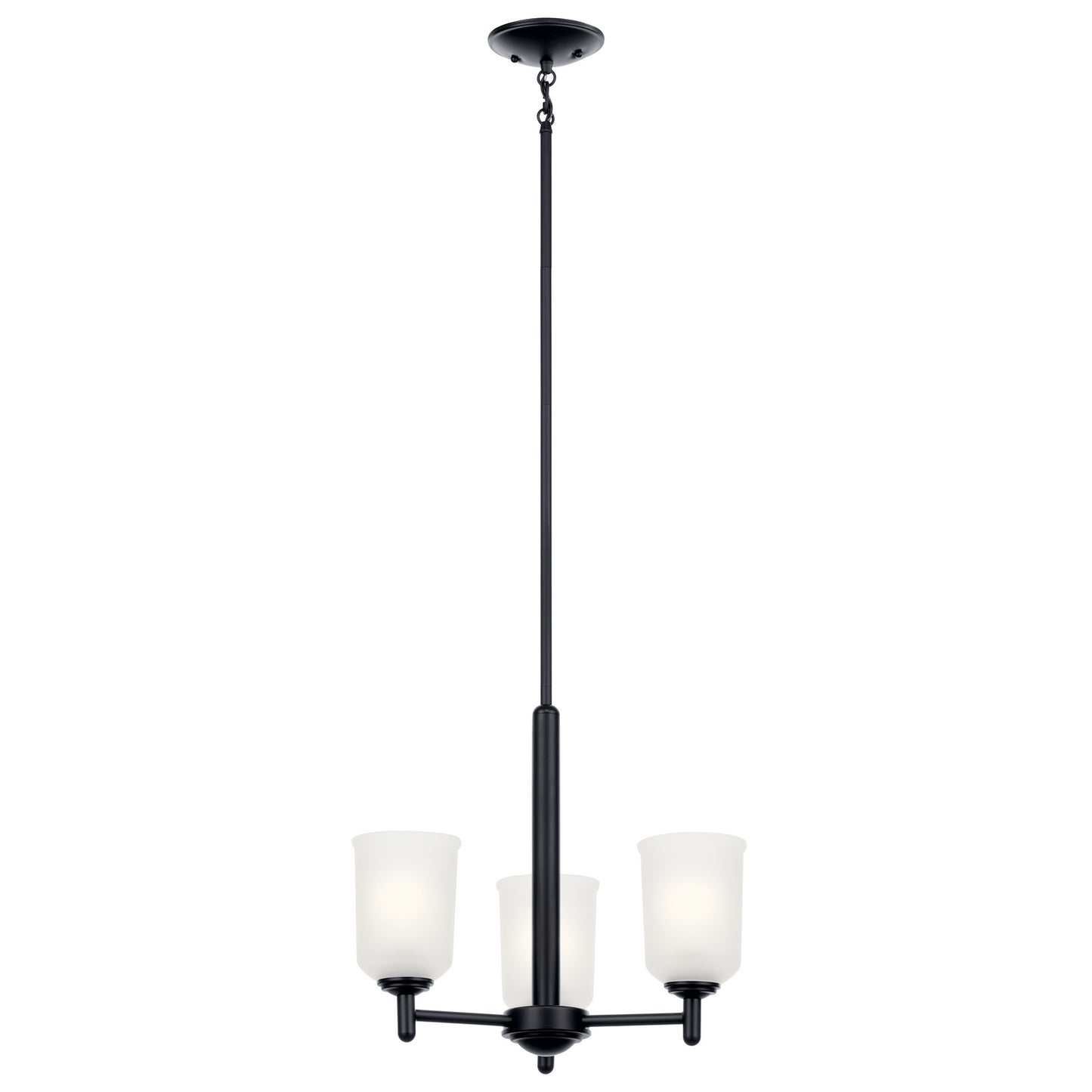 Kichler - 43670BK - Three Light Mini Chandelier - Shailene - Black