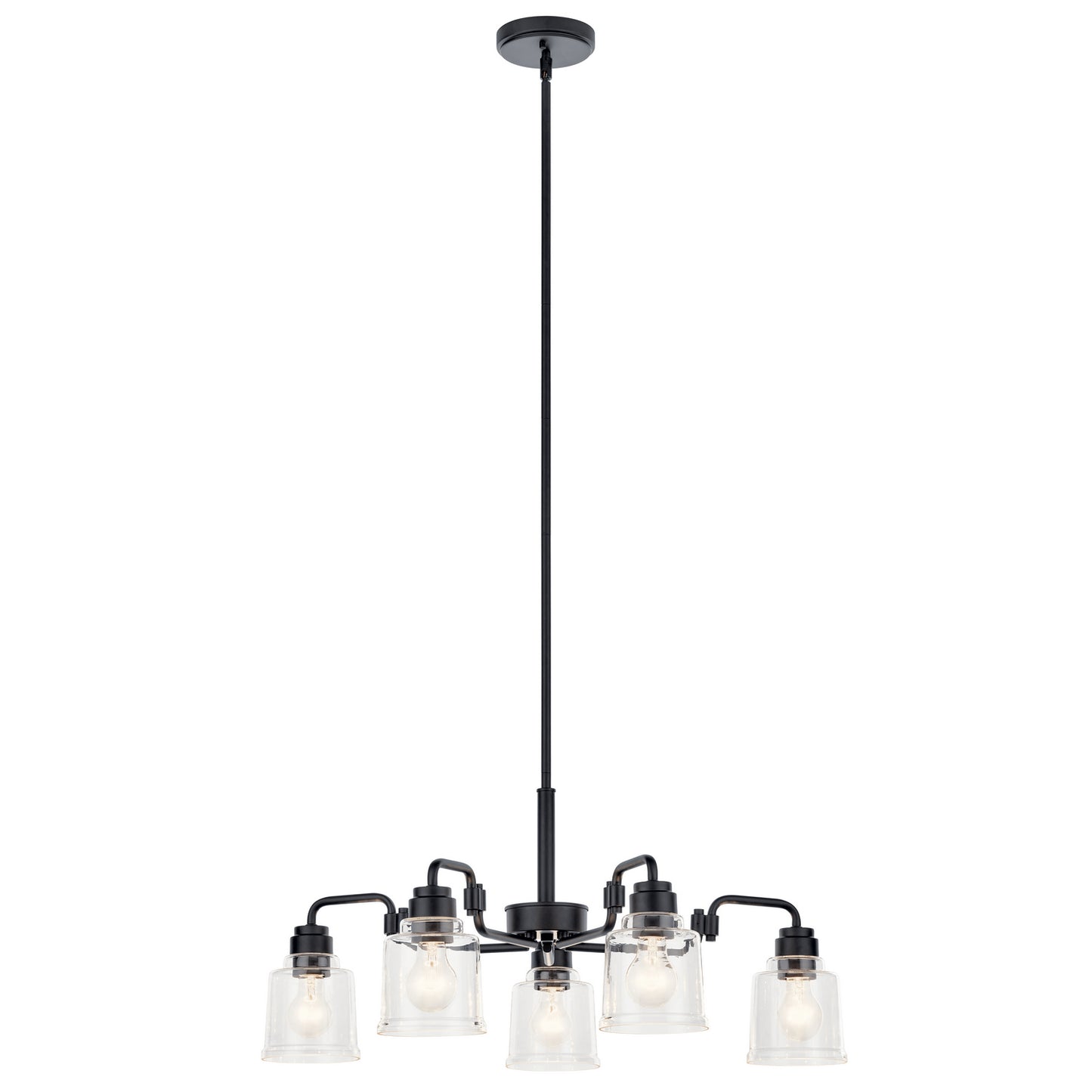 Kichler - 52398BK - Five Light Chandelier - Aivian - Black