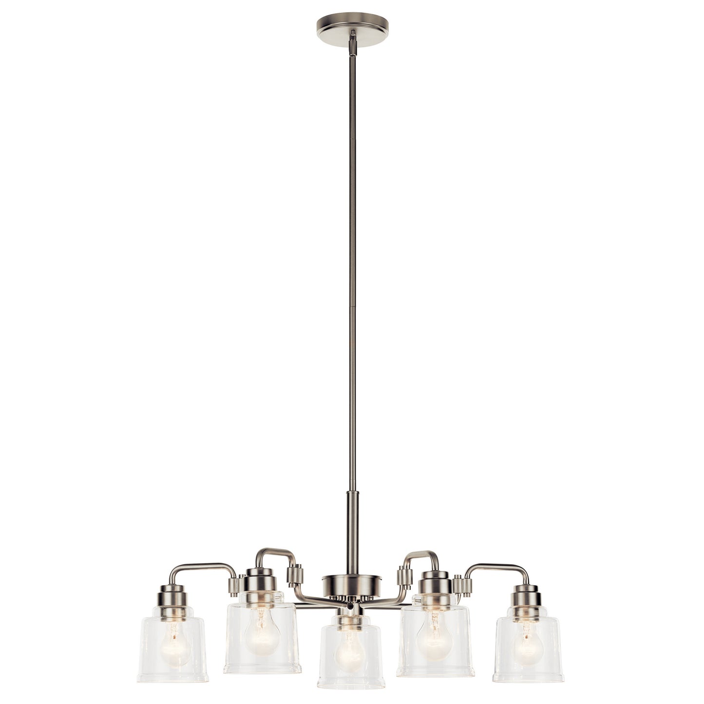Kichler - 52398NI - Five Light Chandelier - Aivian - Nickel Textured