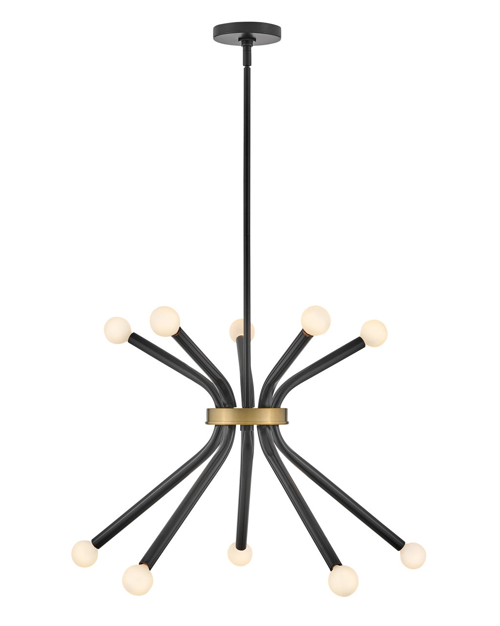 Lark Canada - 83855BK - LED Chandelier - Axton - Black