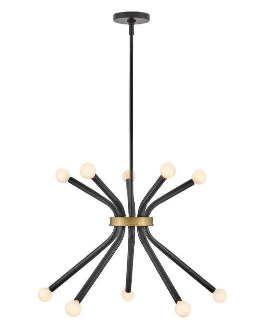 Lark Canada - 83855BK - LED Chandelier - Axton - Black