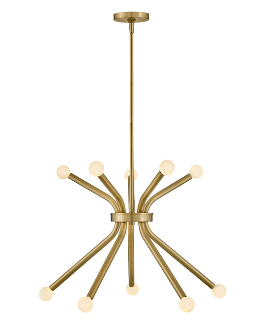 Lark Canada - 83855LCB - LED Chandelier - Axton - Lacquered Brass