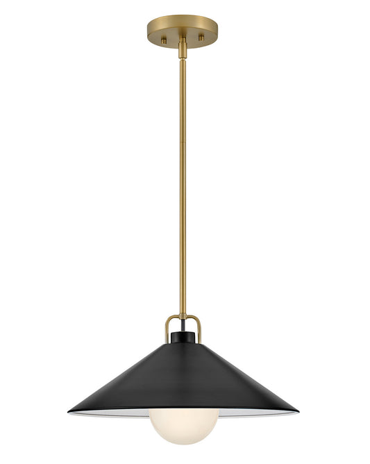 Lark Canada - 84437LCB-BK - LED Pendant - Milo - Lacquered Brass