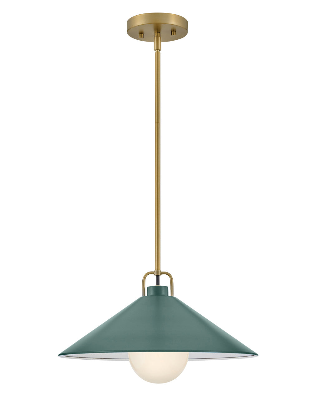 Lark Canada - 84437LCB-SG - LED Pendant - Milo - Lacquered Brass