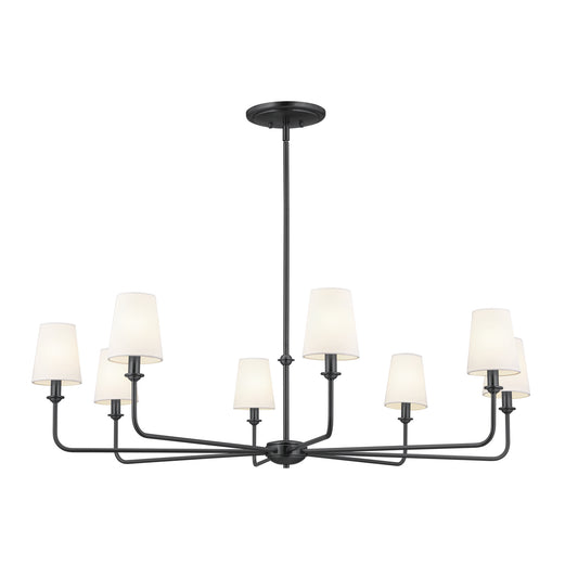Kichler - 52517BK - Eight Light Chandelier - Pallas - Black