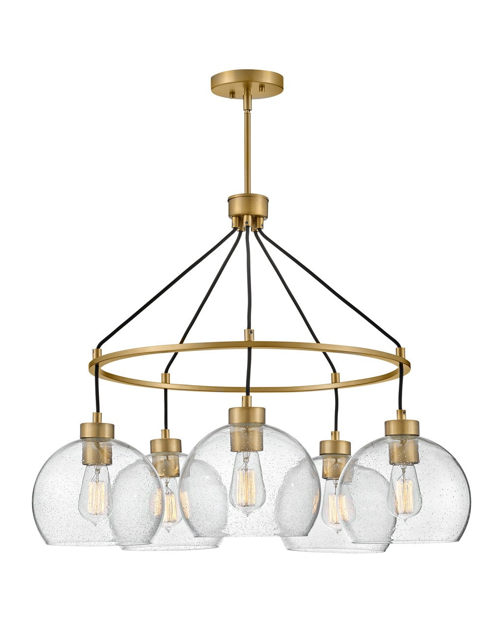 Lark Canada - 83014LCB - LED Chandelier - Rumi - Lacquered Brass