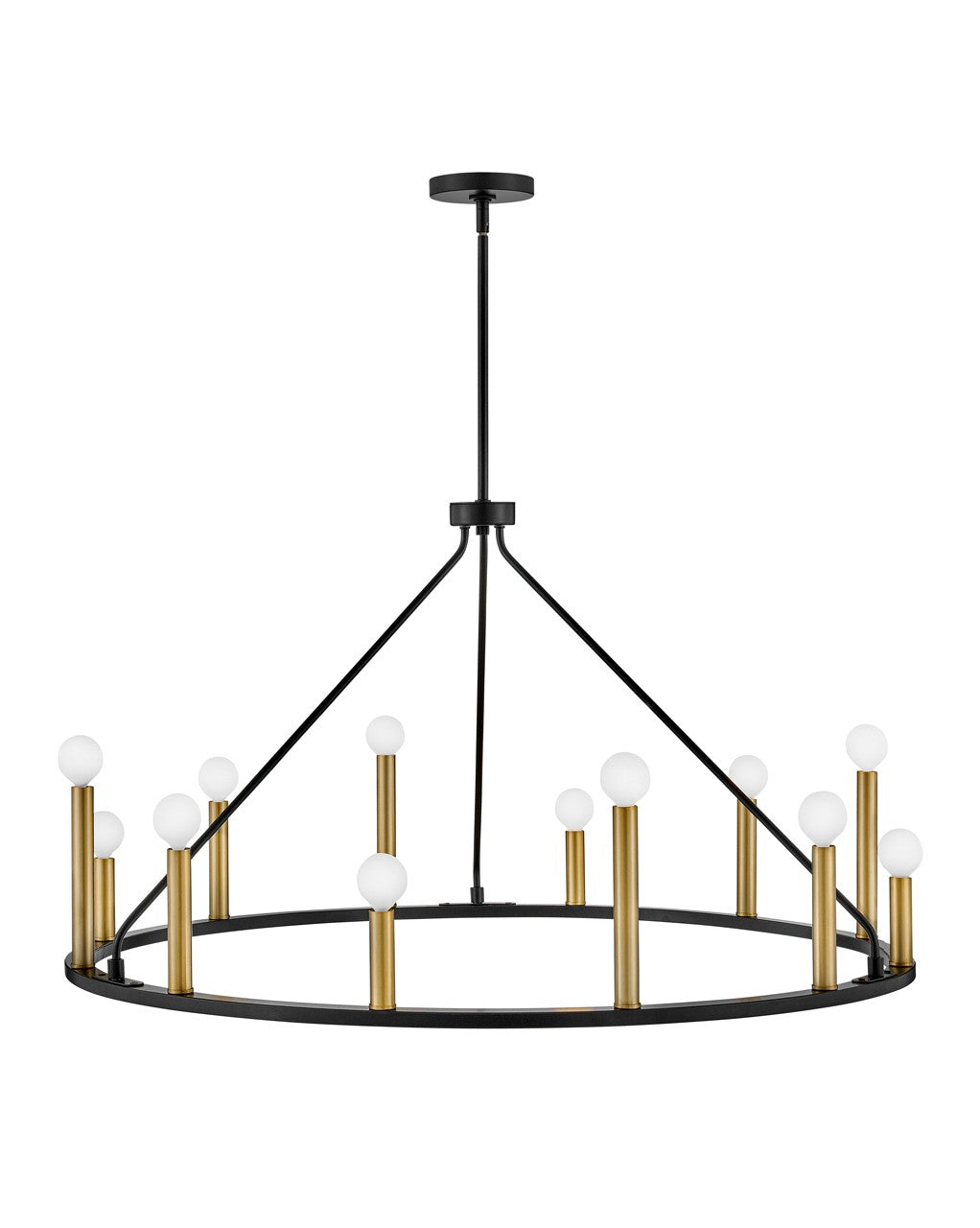Lark Canada - 83159BK - LED Chandelier - Lazlo - Black
