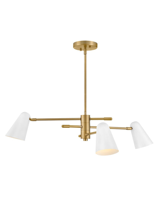 Lark Canada - 83543LCB-MW - LED Chandelier - Birdie - Lacquered Brass