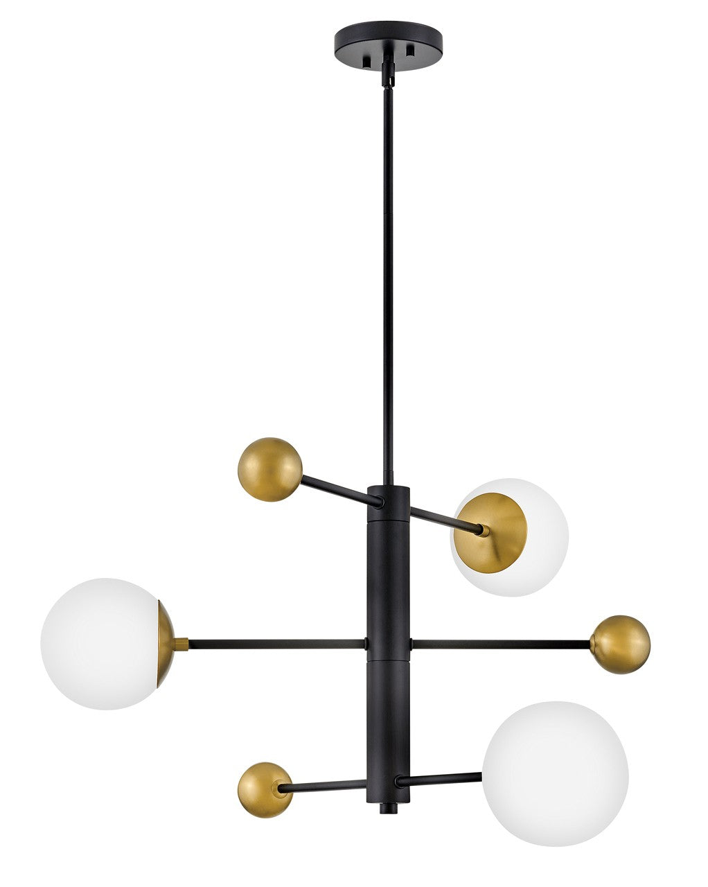 Lark Canada - 83573BK - LED Chandelier - Auggie - Black