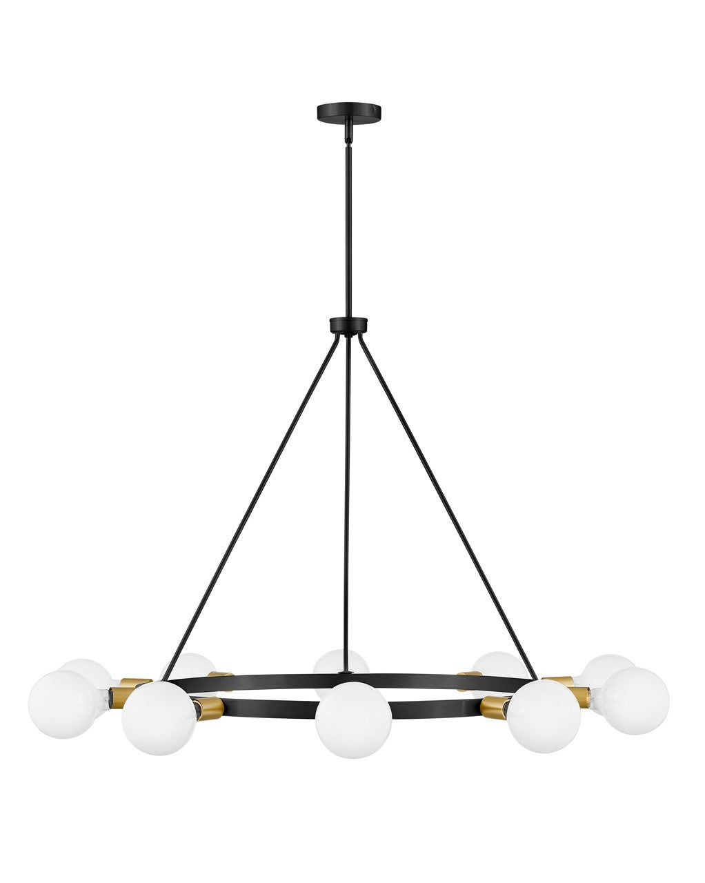 Lark Canada - 83610BK - LED Chandelier - Orla - Black