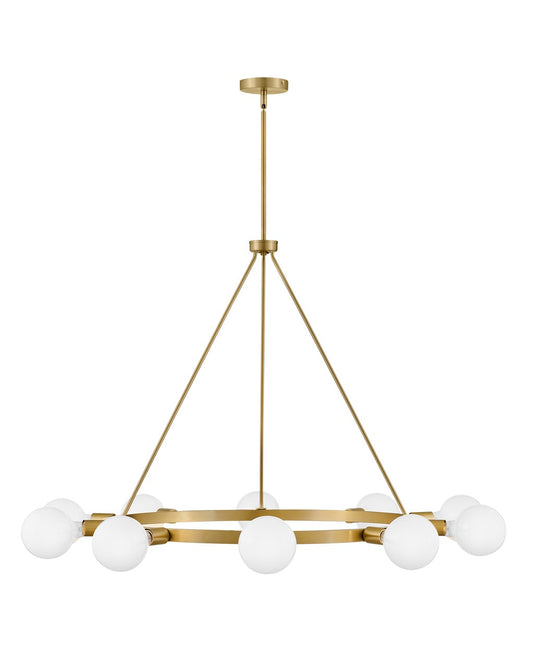 Lark Canada - 83610LCB - LED Chandelier - Orla - Lacquered Brass