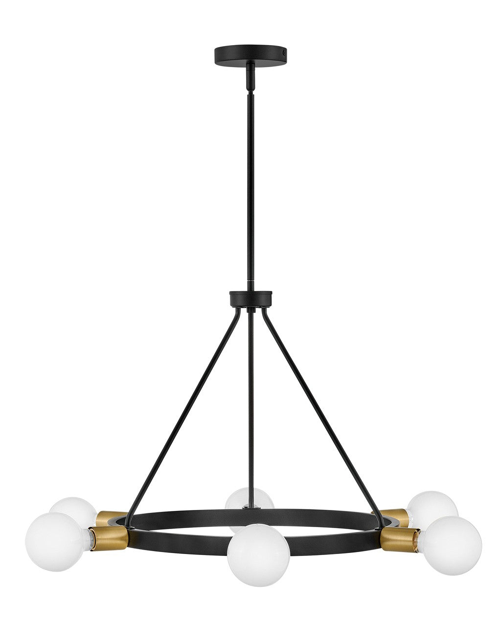 Lark Canada - 83616BK - LED Chandelier - Orla - Black