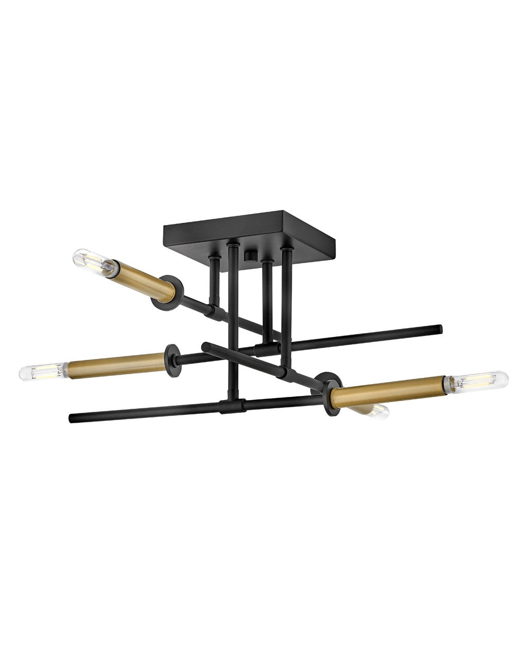 Lark Canada - 83073BK - LED Semi-Flush Mount - Hux - Black