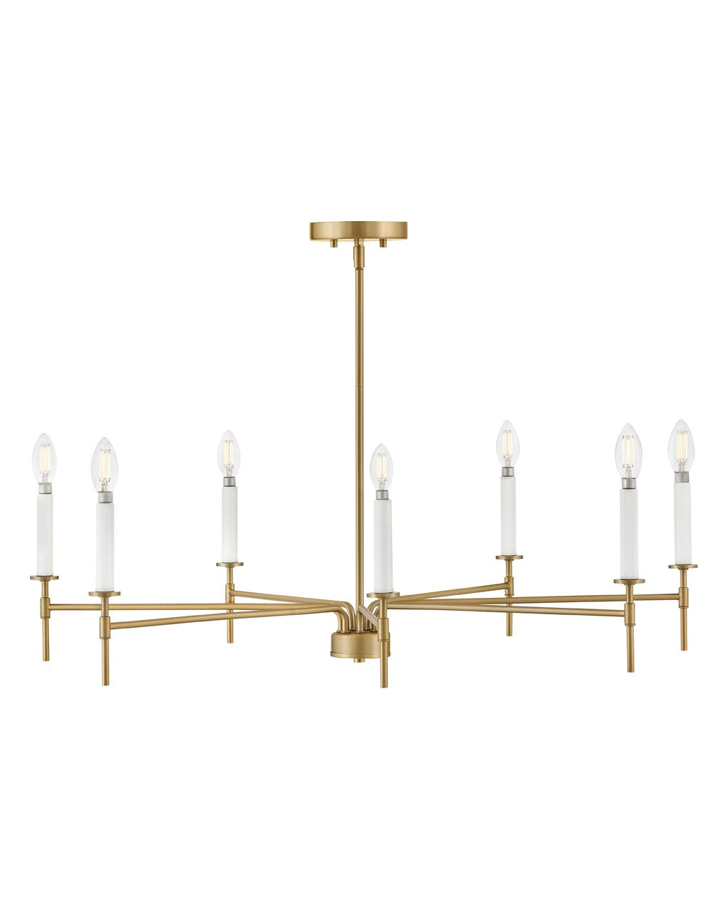 Lark Canada - 83077LCB - LED Chandelier - Hux - Lacquered Brass