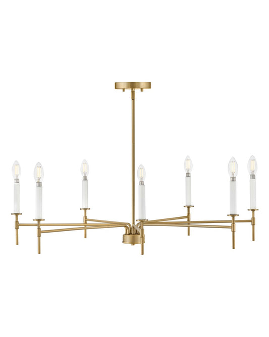 Lark Canada - 83077LCB - LED Chandelier - Hux - Lacquered Brass