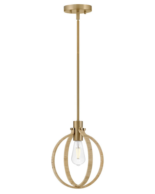 Lark Canada - 83557LCB-BAM - LED Pendant - Fallon - Lacquered Brass