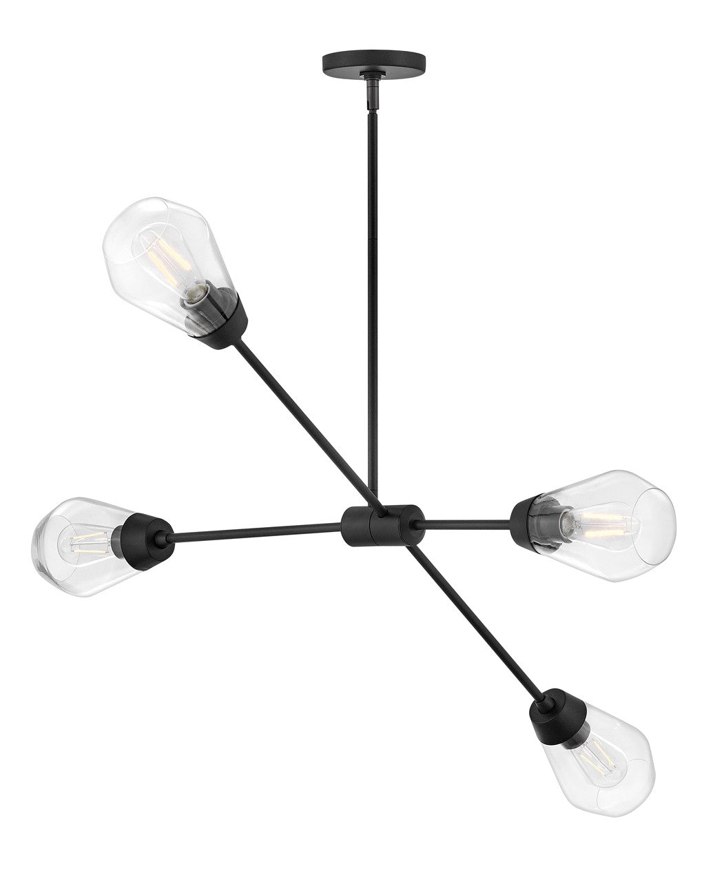 Lark Canada - 83584BK - LED Chandelier - Livie - Black