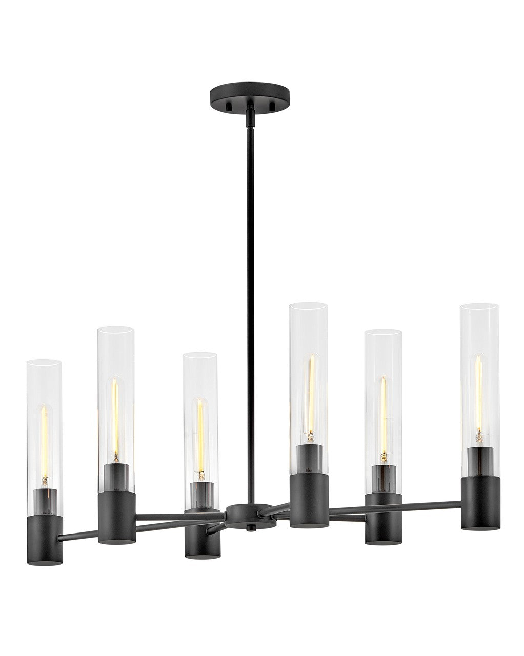 Lark Canada - 85406BK - LED Linear Chandelier - Shea - Black