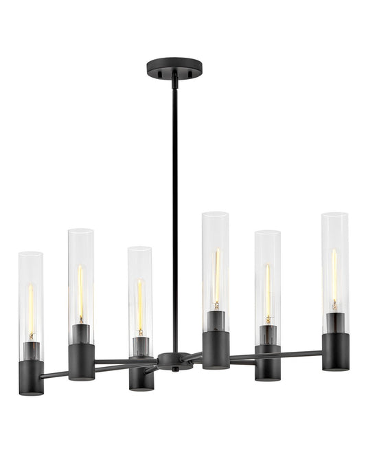 Lark Canada - 85406BK - LED Linear Chandelier - Shea - Black