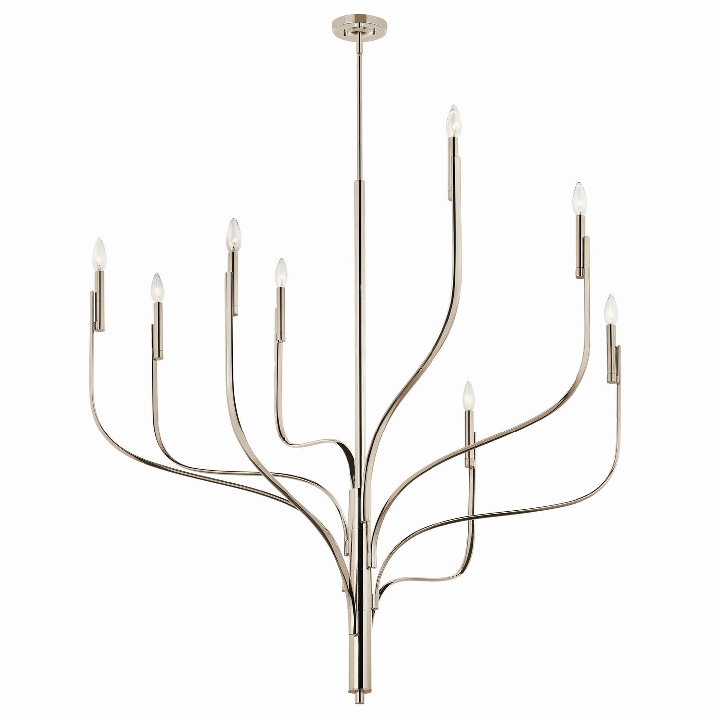 Kichler - 52675PN - Eight Light Chandelier - Livadia - Polished Nickel