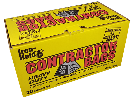 Iron Hold Contractor HD Garbage Bag  31" x 48" x 3 mil