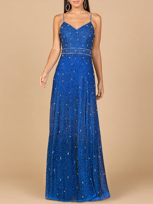 Ombre Beaded Gown  - OUTLET
