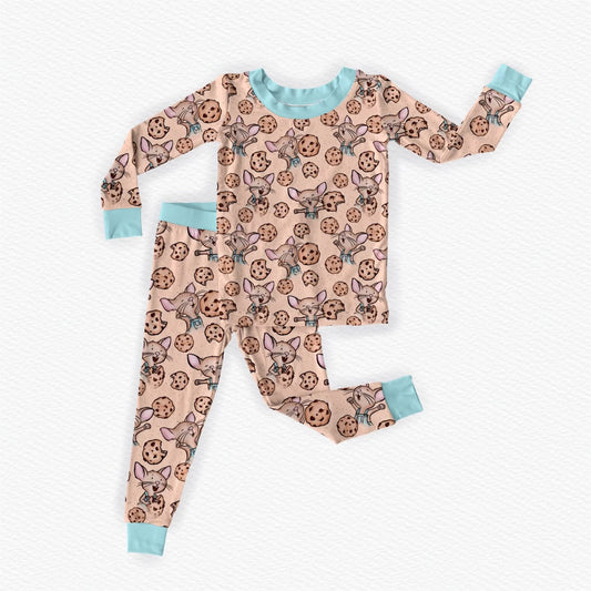 Milk Mustache 2 Piece Long Sleeve Set