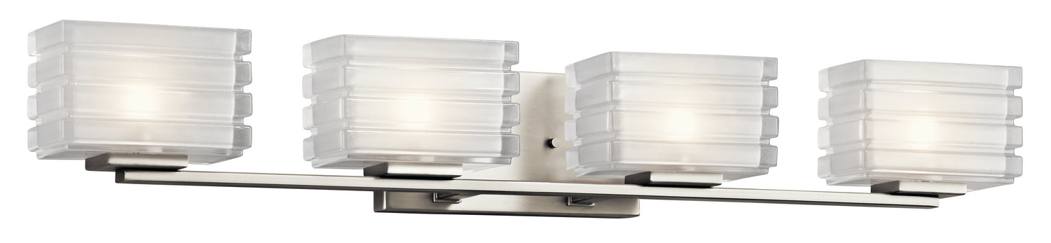 Kichler - 45480NI - Four Light Bath - Bazely - Brushed Nickel
