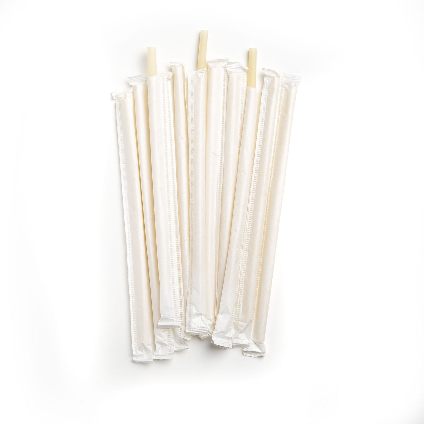 Compostable Rice Drinking Straws White (50)