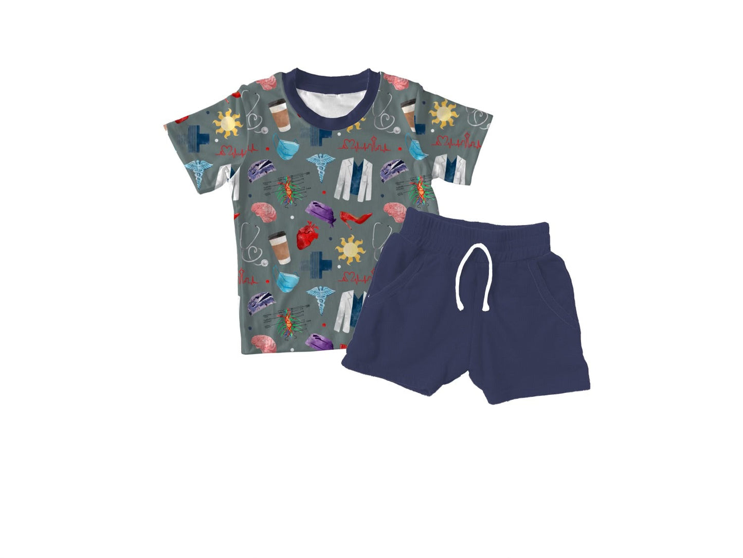 *Pre-Sale* Bliss Anatomy Short Sleeve & Jogger Short Set