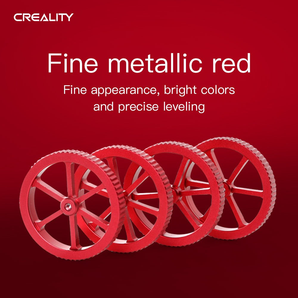 Red Aluminum Levelling Nut 4P