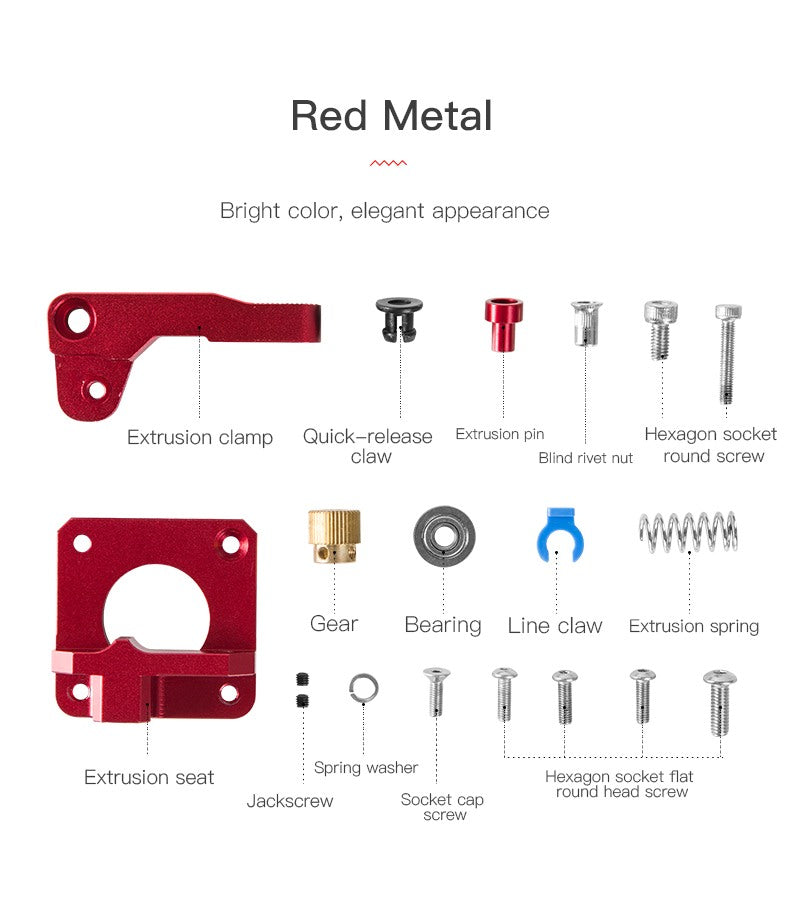 MK8 Extruder Upgrade Red