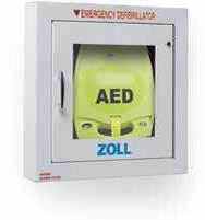Semi Recessed AED Wall Cabinet