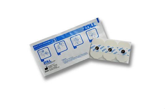 ECG Rectangular Electrodes, 3 Per Pouch/600 Case
