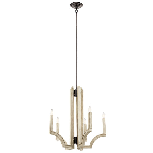 Kichler - 44260AVI - Five Light Chandelier - Botanica - Anvil Iron