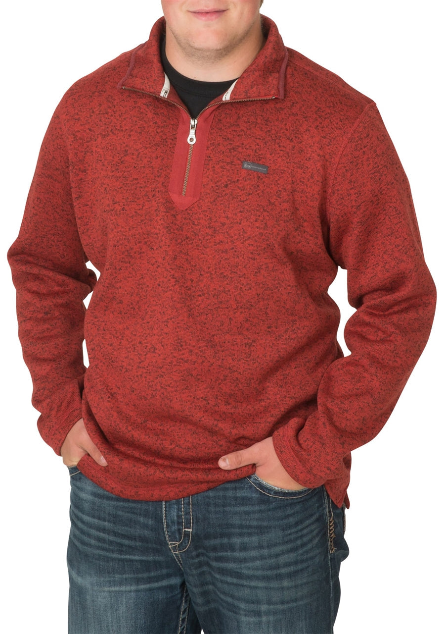 Heathered Fleece 1/4 Zip Pullover