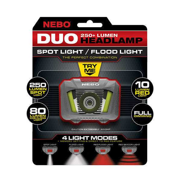 DUO 250+ Lumen  Head Lamp