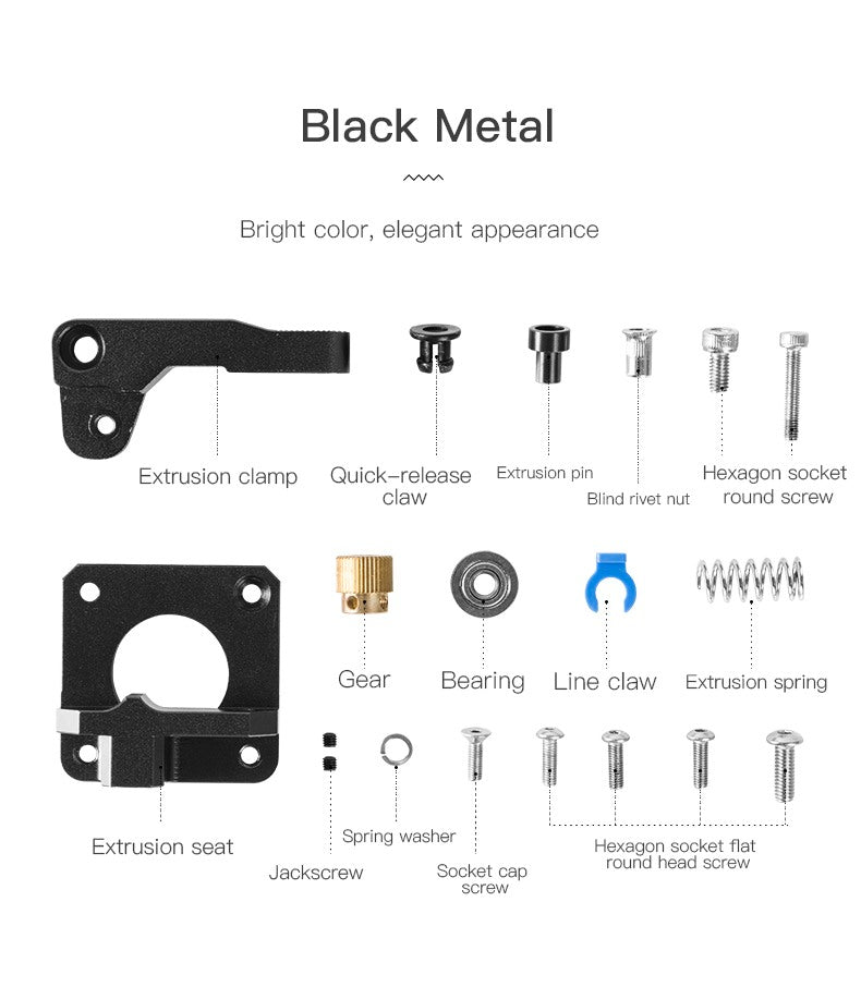 MK8 Extruder Upgrade Black