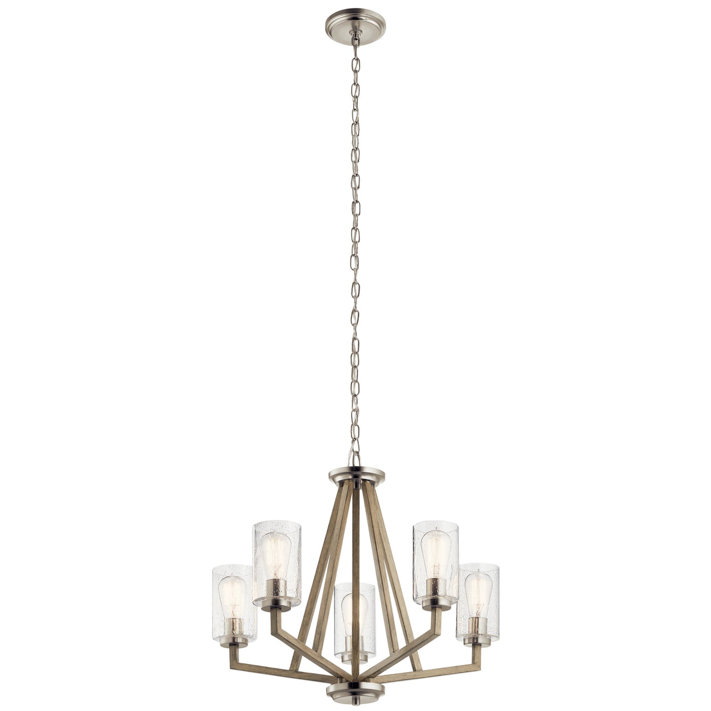 Kichler - 43035DAG - Five Light Chandelier - Deryn - Distressed Antique Gray