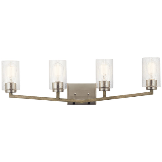 Kichler - 45035DAG - Four Light Bath - Deryn - Distressed Antique Gray