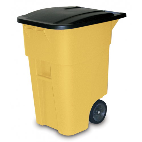 BRUTE Rollout Bin Yellow 50 gal