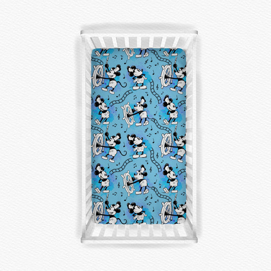Steamboat Blue Bed Sheet