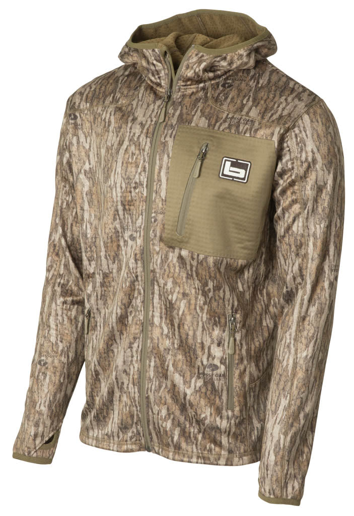 Hooded Mid Layer Fleece Jacket