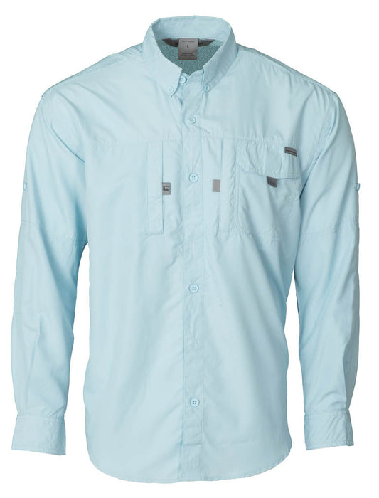 Banded LIghtweight button-down fishing shirt