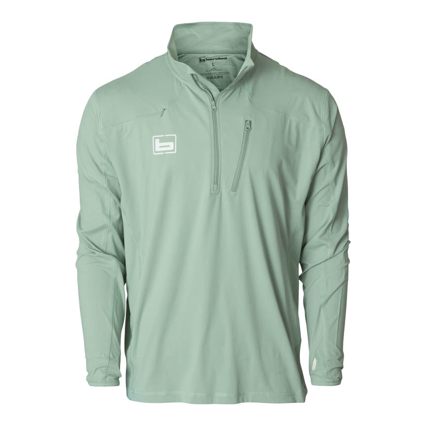 B1200016_Performance_Adventure_Quarter_Zip_LightGreen_Front
