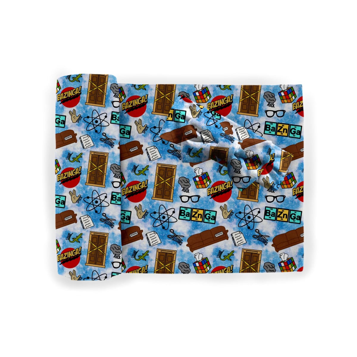 *Pre-Sale* Bazinga Swaddle & Bow Set