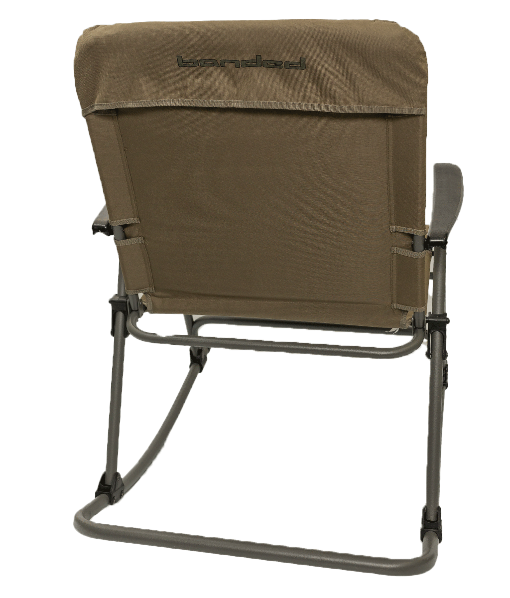 Banded Folding Rocking Chair Olive Green Outdoor Folding Rocking Lawn Chair