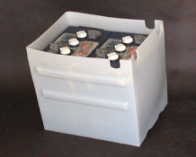 Polyethylene Battery Box with Lid 4-D