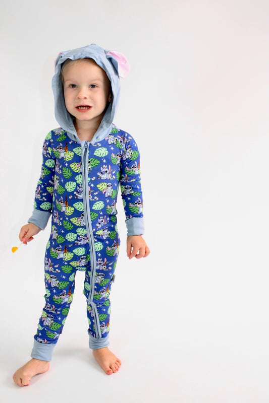 Lullaby Luau Hooded Zippy with Ears